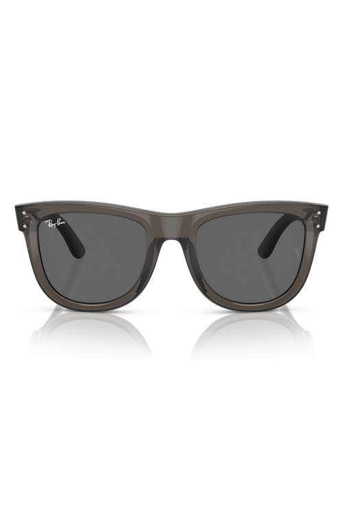 Ray Ban Ray-ban Wayfarer Reverse 53mm Square Sunglasses In Dark Grey
