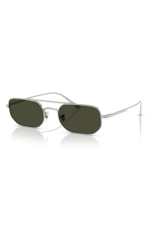 Shop Oliver Peoples 52mm Pillow Sunglasses In Silver