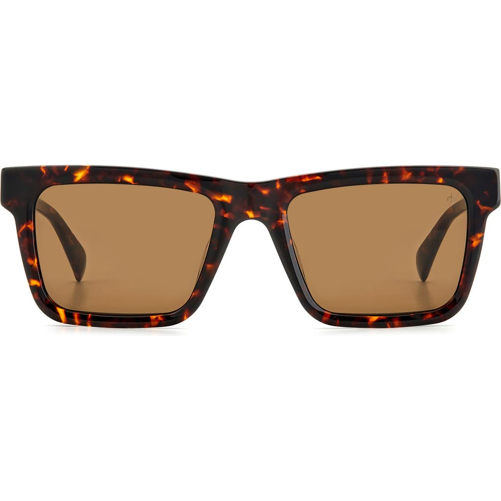 Rag & Bone 54mm Rectangular Sunglasses In Brown