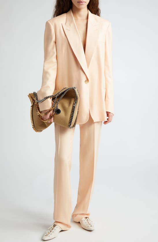 Shop Stella Mccartney Oversize Blazer In 5566 - Peach