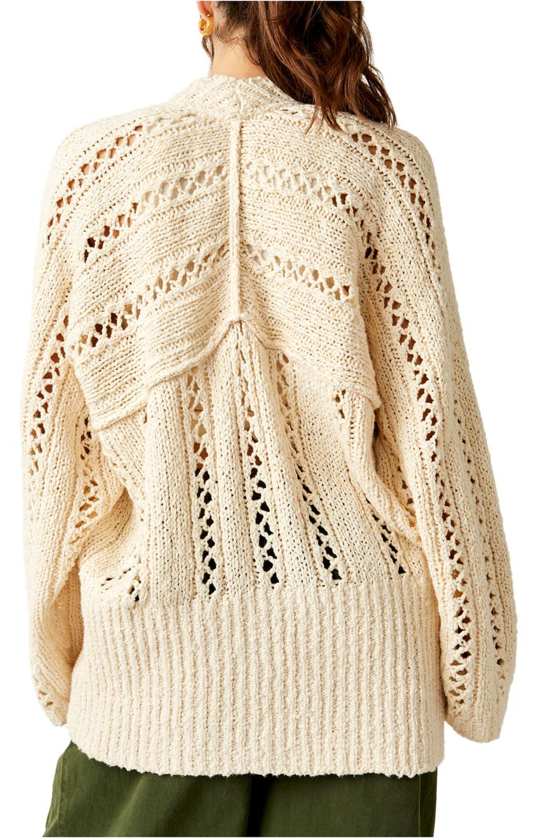 Free People Cable Stitch Cardigan, Alternate, color, 