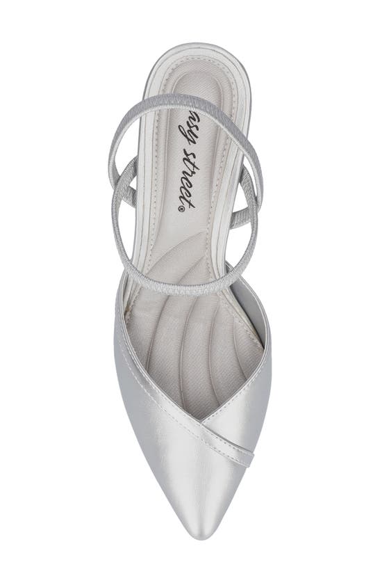 Shop Easy Street Uunna Slingback Pump In Silver