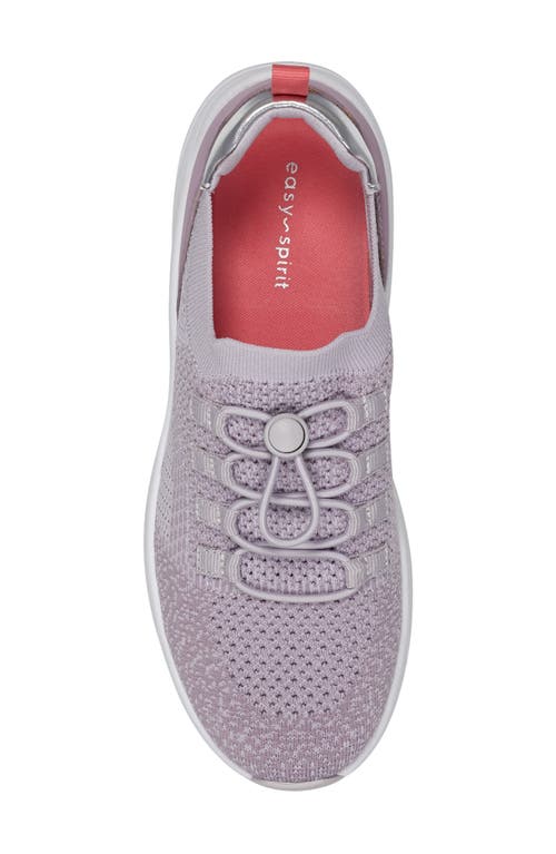 Shop Easy Spirit Astrid Pull-on Knit Sneaker In Medium Purple