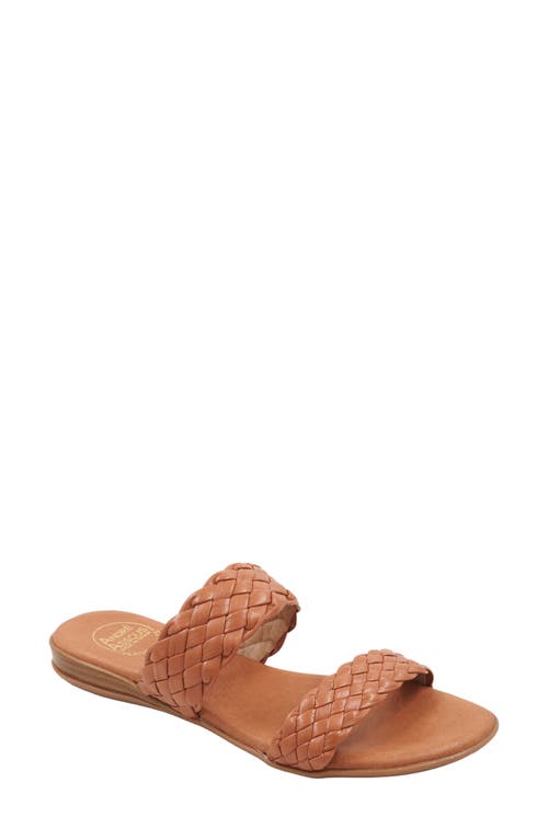 André Assous Naria Slide Sandal Cuero at Nordstrom,