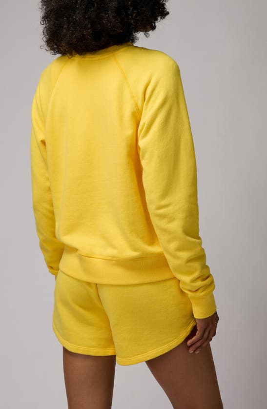 Shop Spiritual Gangster Hamsa Forever Cotton & Modal Sweatshirt In Sunflower