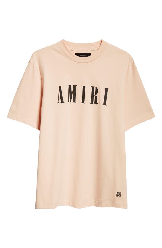 Shop Amiri Core Logo Cotton Graphic T-shirt In Cream Tan