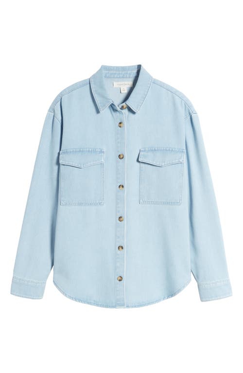 TREASURE & BOND TREASURE & BOND OVERSIZE DENIM BUTTON-UP SHIRT 