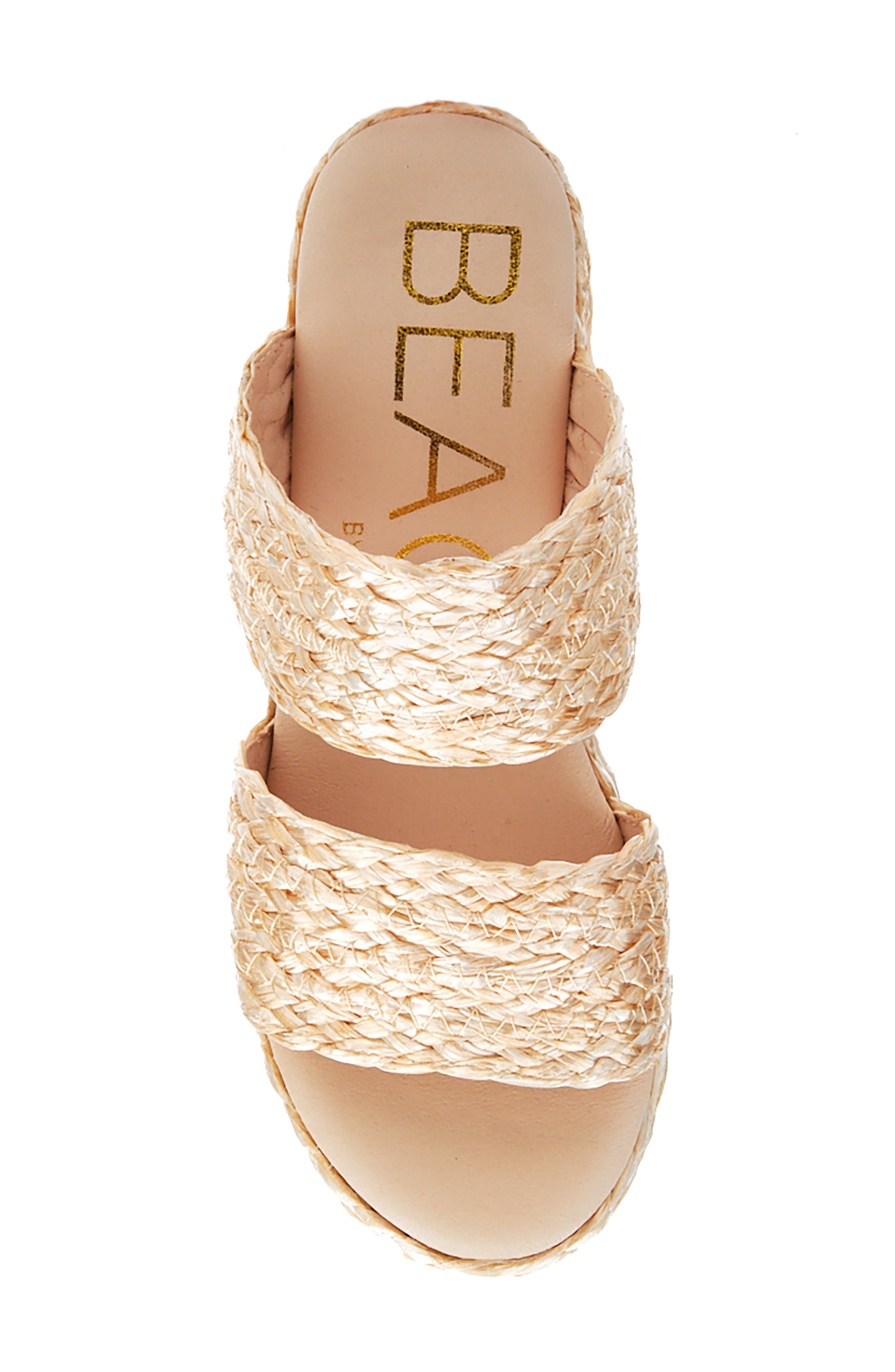 ocean ave espadrille platform slide sandal