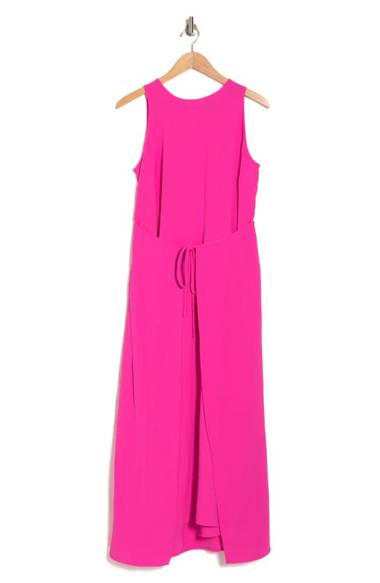 Shop 1.state Tie Front Panel Maxi Dress In Hot Pink