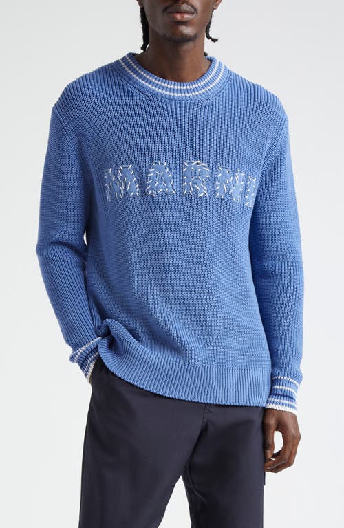 Marni Logo Cotton Sweater Opal at Nordstrom, Us