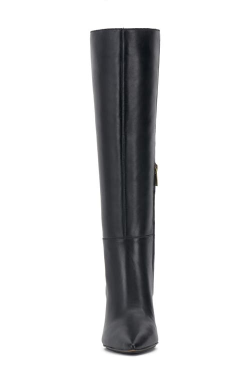 Shop Vince Camuto Brigitte Pointed Toe Knee High Boot In Black