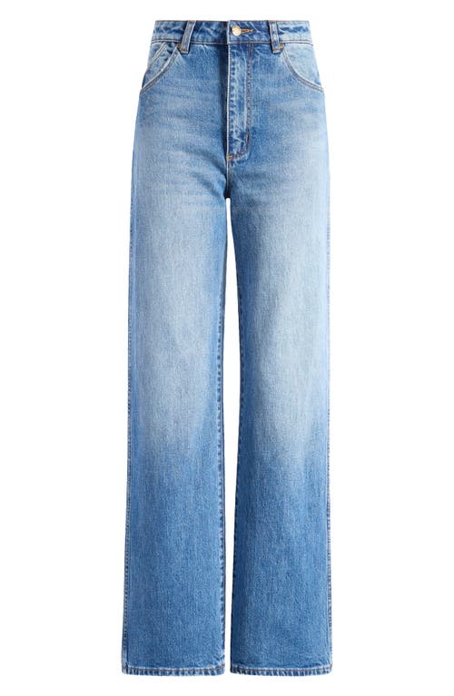 Rolla's Heidi Seattle Straight Leg Jeans In Vintage Blue