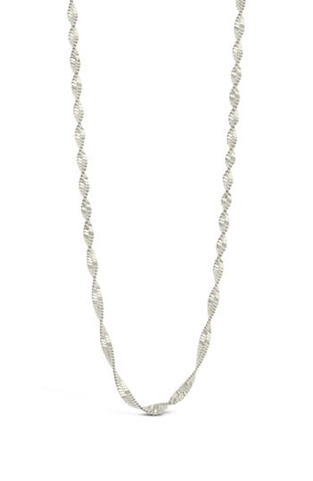 Sterling Forever Blakeley Chain Necklace In Silver