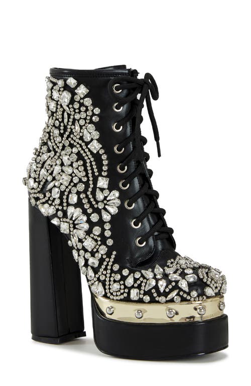 Shop Azalea Wang Lilybell Platform Bootie In Black