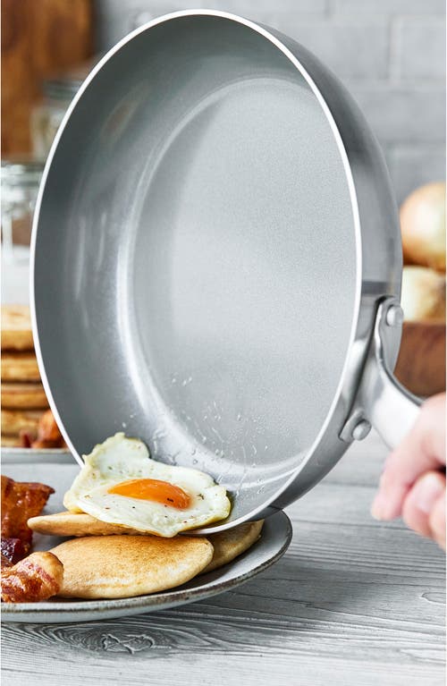 Greenpan Chatham Hard Anodized Ceramic Nonstick Frying Pan Set In Stainless Steel