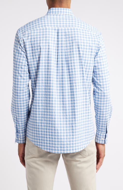 Johnnie-o Allworth Prep-formance Check Button-up Shirt In Wake