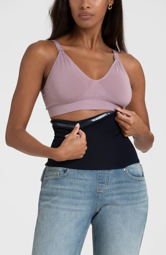 Shop Seraphine Tapered Leg Postpartum Jeans In Light Blue
