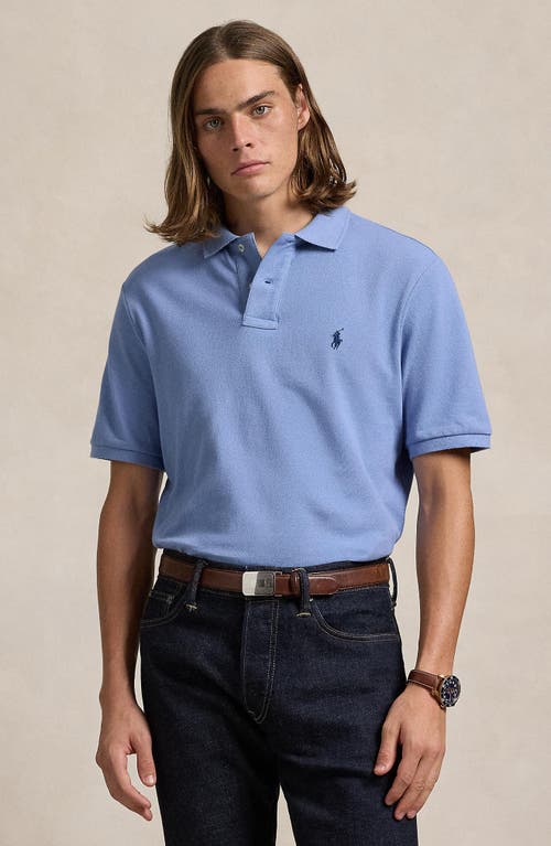 Shop Polo Ralph Lauren Classic Fit Mesh Polo In Campus Blue