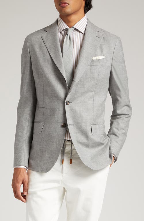 Eleventy Single Breasted Cashmere Sport Coat Light Grey at Nordstrom, Us