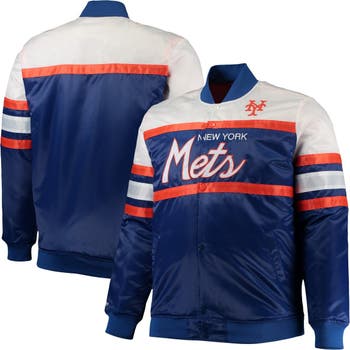 Chicago Cubs Mitchell & Ness Women's Satin Full-Snap Jacket - Royal