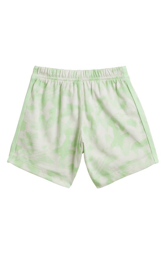 Shop Adidas Originals Trefoil Cotton T-shirt & Shorts Set In Semi Green Spark