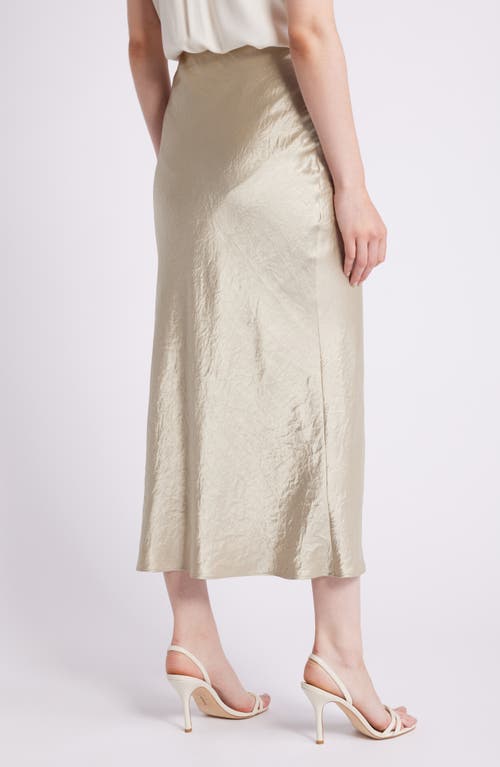 Shop Hugo Boss Boss Vesatie Bias Cut Maxi Skirt In Dried Sage