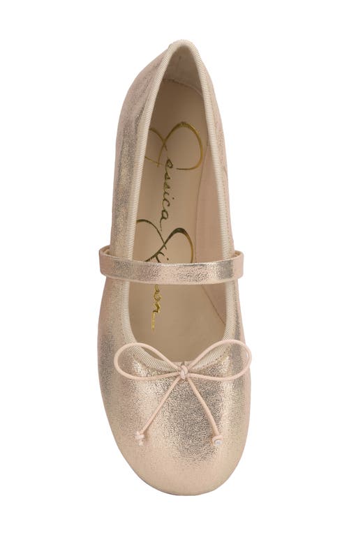 Shop Jessica Simpson Azalina Mary Jane Flat In Champagne