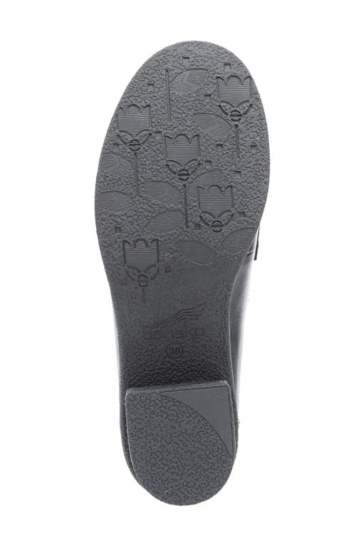 Dansko Danica Waterproof Penny Loafer Pump In Black