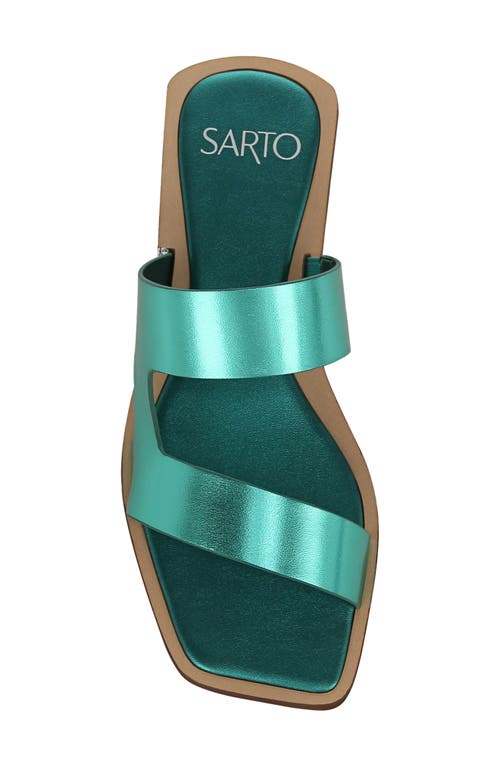Shop Sarto By Franco Sarto Emily Slide Sandal In Aqua