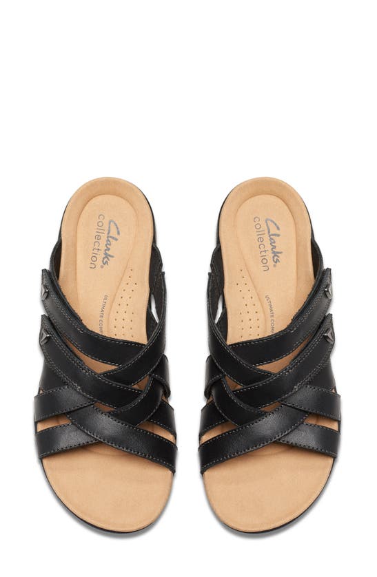 Shop Clarks ® Laurieann Bali Sandal In Black Leather