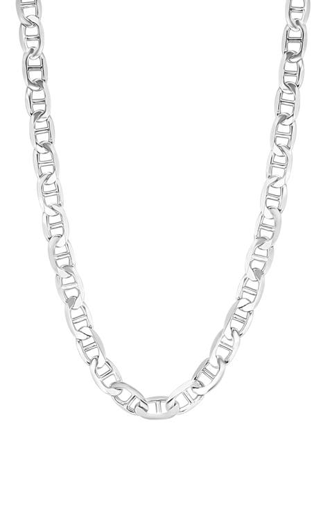 Sterling Silver Mariner Chain Necklace