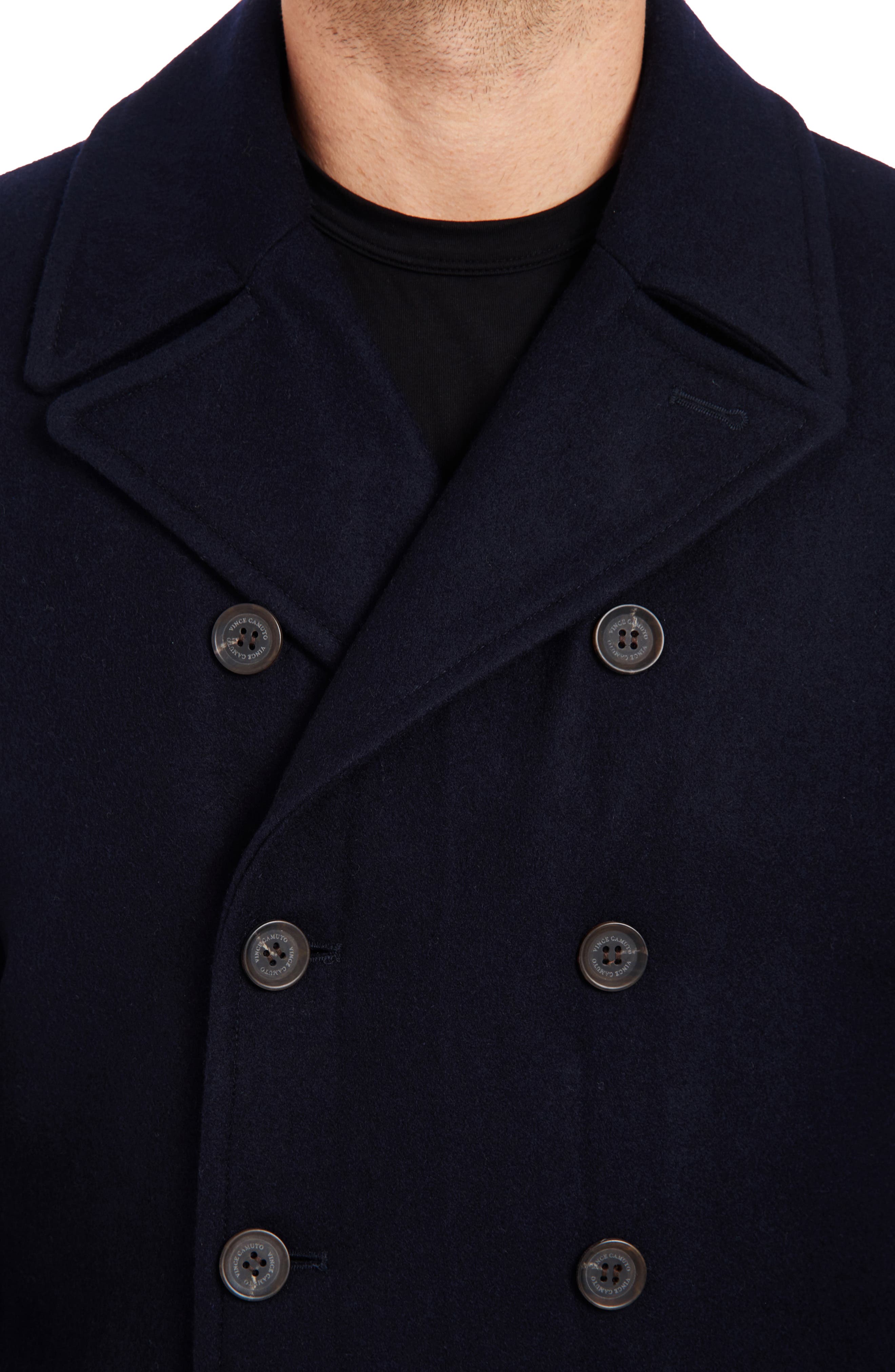 water resistant wool blend peacoat