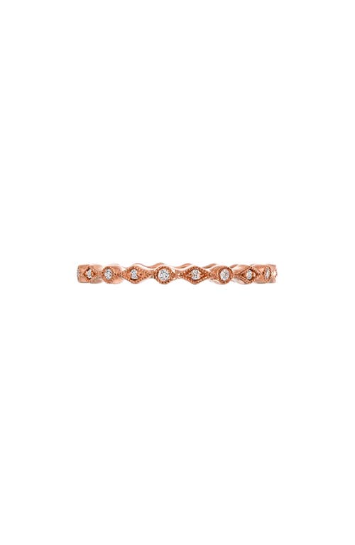 Sethi Couture Isabelle Diamond Eternity Band Ring In Rose Gold/diamond