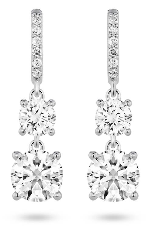 2-Carat Lab Grown Diamond Drop Earrings in 2.0Ctw White Gold