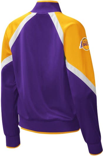 Women's Los Angeles Lakers Starter Purple Slam Dunk Raglan Full