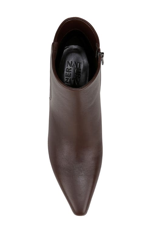 Naturalizer Deesha Kitten Heel Bootie In Chocolate Bar