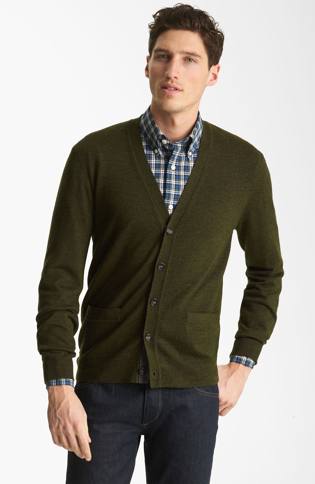 Jack Spade Trench Coat, Wool Cardigan and Shirt Nordstrom