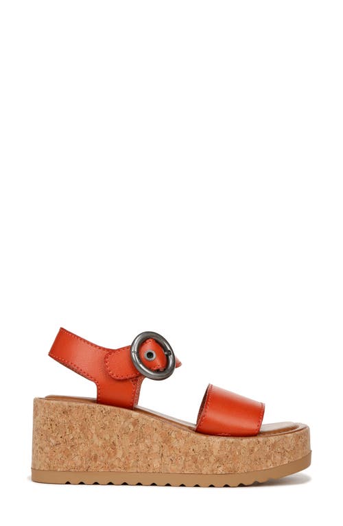 Shop Zodiac Glory Platform Wedge Sandal In Rust
