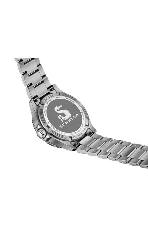 Tissot Seastar 1000 Gmt Bracelet Watch, 40mm In Silver