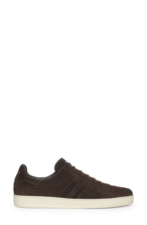 Shop Tom Ford Radcliffe Low Top Sneaker In Ebony/cream