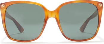 Gucci 57mm top cat eye sunglasses