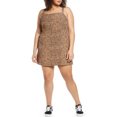 Plus Size Bp. Easy Tank Minidress, Brown