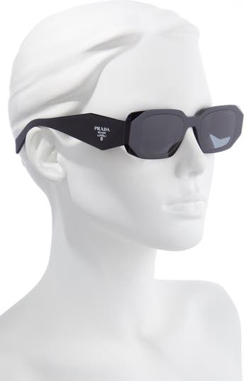 Narrow rectangular sunglasses PRADA Runway SPR 20W col. black