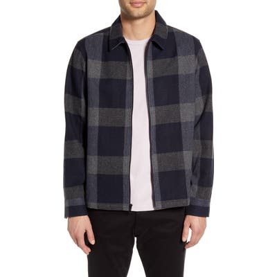 Calibrate Check Shirt Jacket, Blue