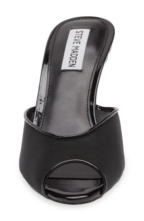 Steve Madden Rowe Peep Toe Sandal In Black