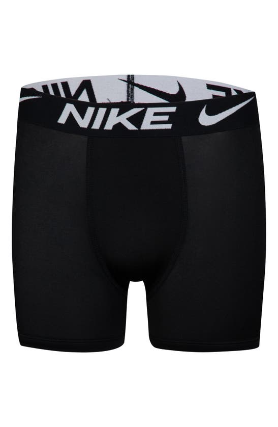 Nike Boys' 3 Pack Essential Boxer Briefs - Little Kid, Big Kid In Black/ Blue/ Red
