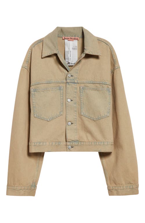 Acne Studios Marko Light Sand Denim Jacket In Light Sand
