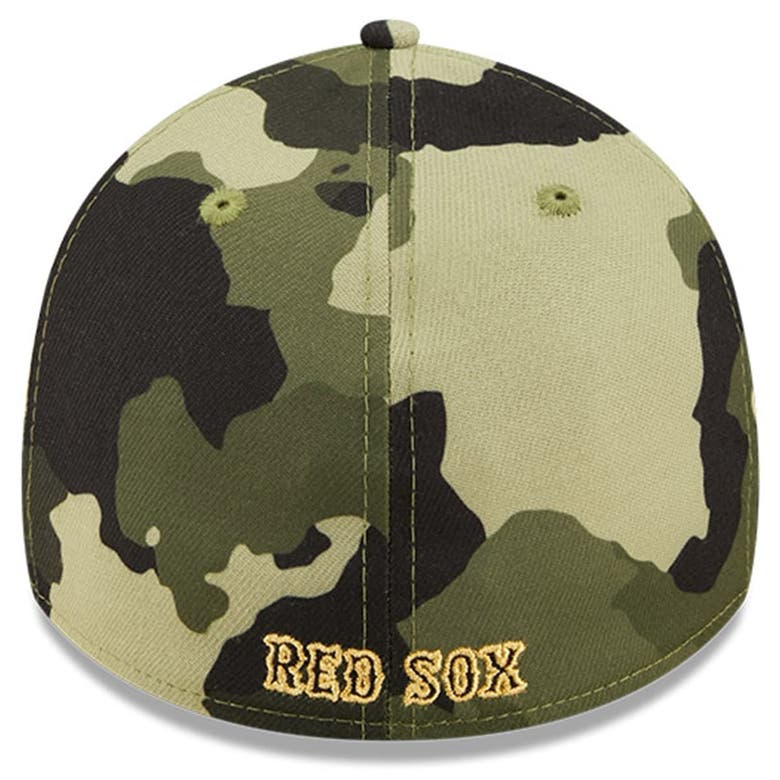 NEW ERA NEW ERA CAMO BOSTON RED SOX 2022 ARMED FORCES DAY 39THIRTY FLEX HAT