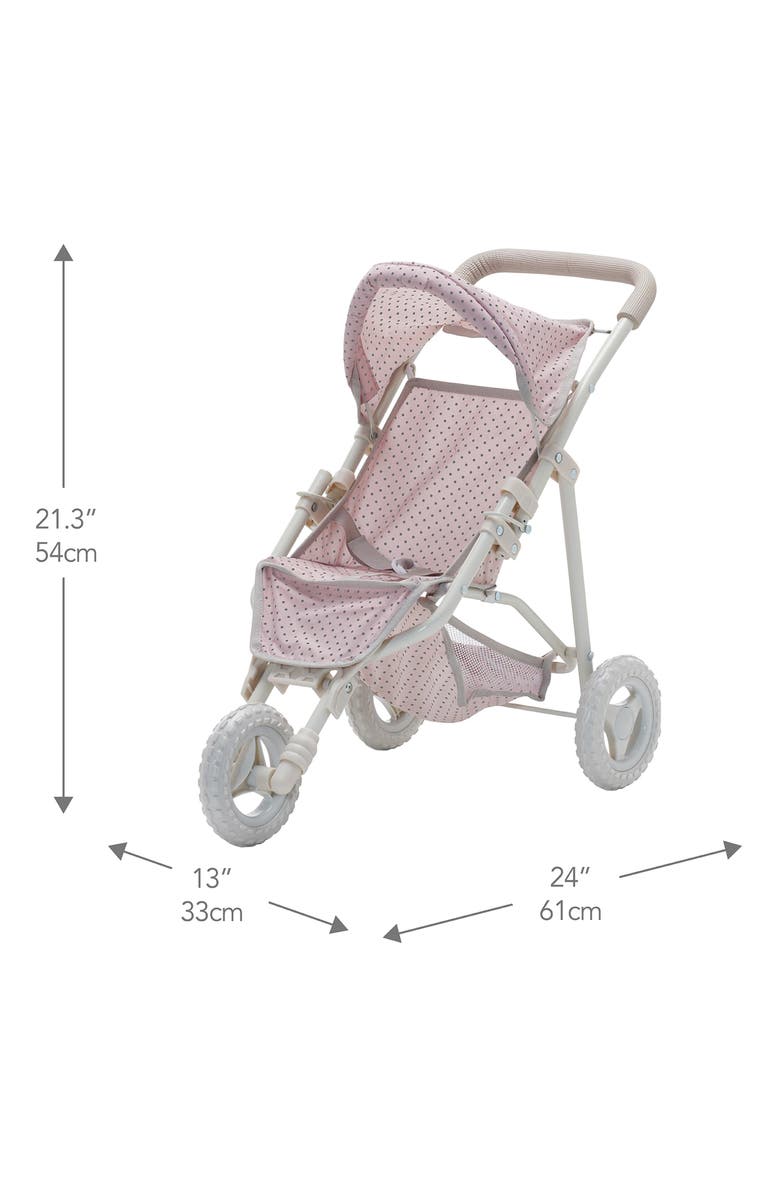 Teamson Kids Olivia's Little World Baby Doll Jogging Stroller, Alternate, color, Pink