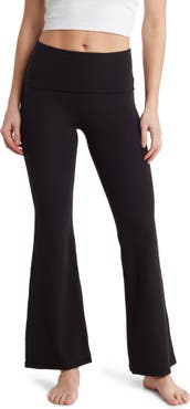 Athletic Works Women's Flare Yoga Pant with Fold over Waistband